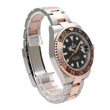 Rolex GMT-Master II Edelstahl Everose-Gold 126711CHNR mit schwarzem Zifferblatt und zweifarbigem Armband