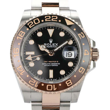 Rolex GMT-Master II Edelstahl Everose-Gold 126711CHNR mit schwarzem Zifferblatt und Keramikeinlage