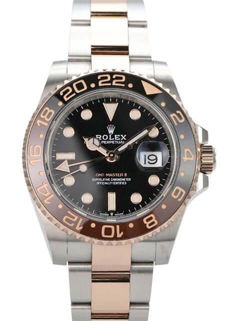 Rolex GMT-Master II Edelstahl Everose-Gold 126711CHNR mit schwarzem Zifferblatt und Keramikeinlage