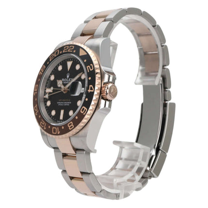 Rolex GMT-Master II Edelstahl Everose-Gold 126711CHNR mit schwarzem Zifferblatt und poliertem Armband