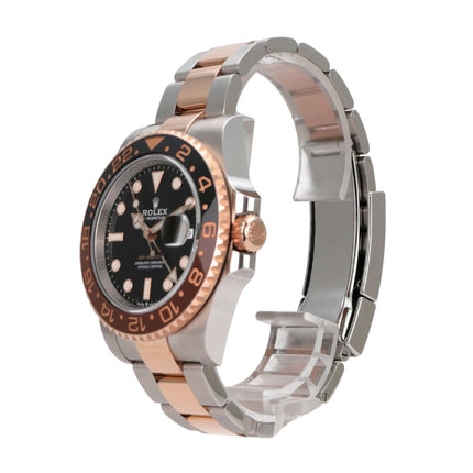 Rolex GMT-Master II Edelstahl Everose-Gold 126711CHNR in Edelstahl und 18 kt Everose-Gold mit schwarzem Zifferblatt.