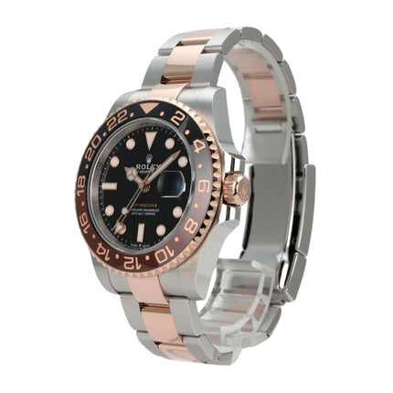 Rolex GMT-Master II Edelstahl Everose-Gold 126711CHNR in Schwarz mit Everose-Gold und Edelstahlarmband