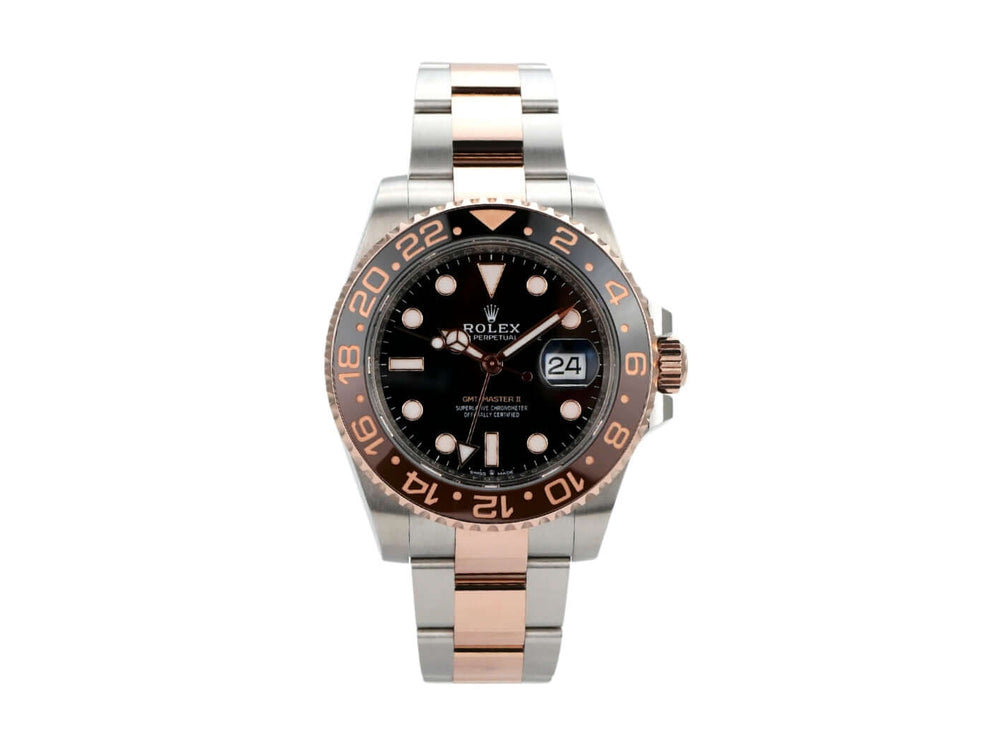 Rolex GMT-Master II Edelstahl und Everose-Gold mit schwarzem Zifferblatt und keramischer Lünette, Ref. 126711CHNR.