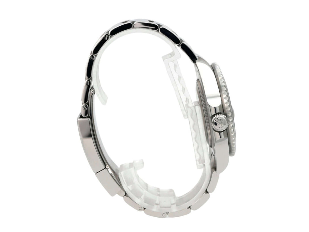 Rolex GMT-Master II Edelstahl 126720VTNR Oyster-Band seitliche Ansicht des Gehäuses und Armbands aus Edelstahl