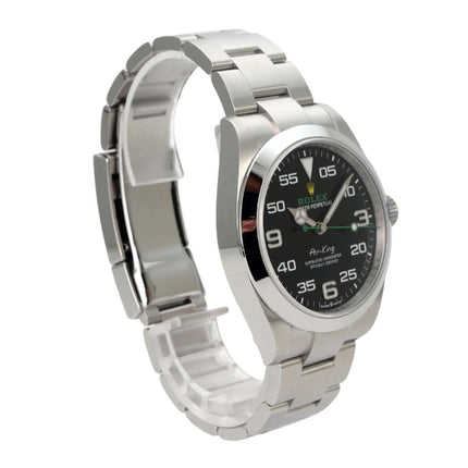 Rolex Oyster Perpetual Air-King 126900 mit Edelstahlarmband und schwarzem Zifferblatt