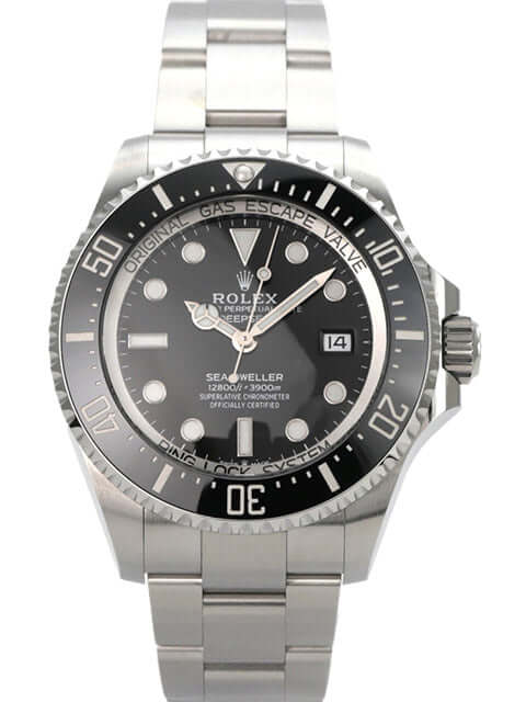 Rolex Sea-Dweller Deepsea 136660 mit Edelstahlgehäuse, schwarzem Zifferblatt und Oysterband