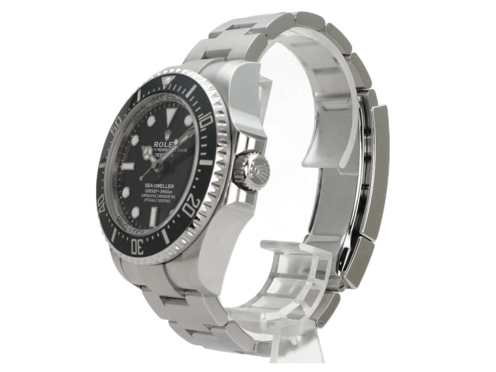 Rolex Sea-Dweller Deepsea 136660, schwarzes Zifferblatt, Edelstahlgehäuse und Oysterband, Luxus-Taucheruhr