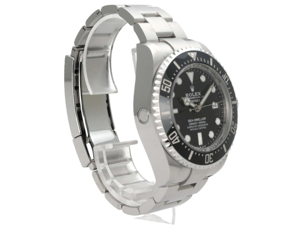 Rolex Sea-Dweller Deepsea 136660, Edelstahl-Taucheruhr mit schwarzem Zifferblatt und Oysterband