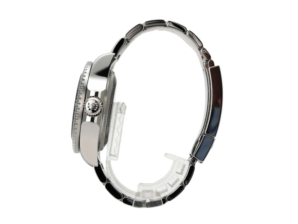 Rolex Sea-Dweller Deepsea 136660 D-Blue seitliche Ansicht des Edelstahlarmbands mit Sicherheitsfaltschließe