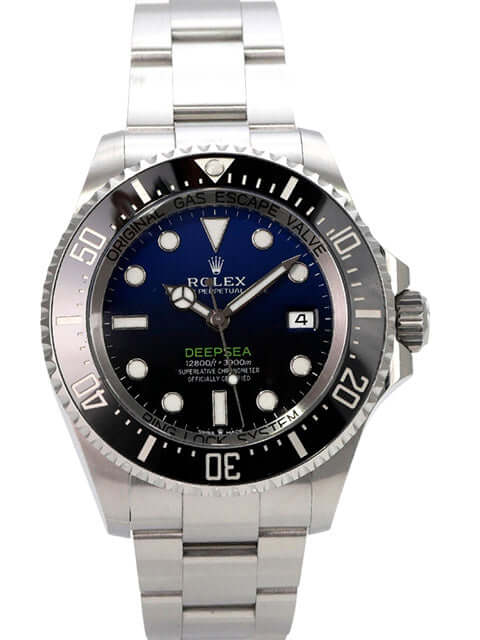 Rolex Sea-Dweller Deepsea 136660 D-Blue mit schwarzer Keramikeinlage und blauem Zifferblatt.