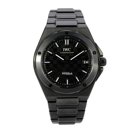 IWC Ingenieur Automatic 42 IW338903 Uhr aus schwarzer Keramik mit Automatikwerk, Datumsanzeige und Keramikband