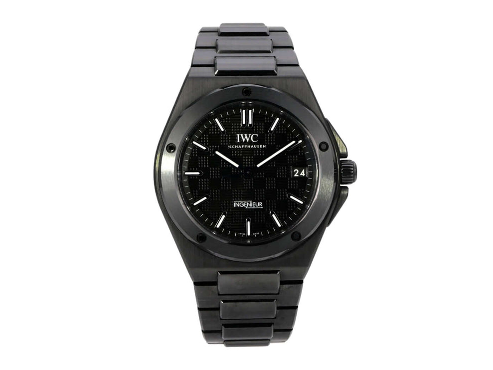 IWC Ingenieur Automatic 42 IW338903 Uhr aus schwarzer Keramik mit Automatikwerk, Datumsanzeige und Keramikband
