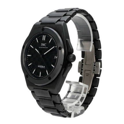 IWC Ingenieur Automatic 42 IW338903 schwarze Keramik mit Automatikwerk und schwarzem Zifferblatt