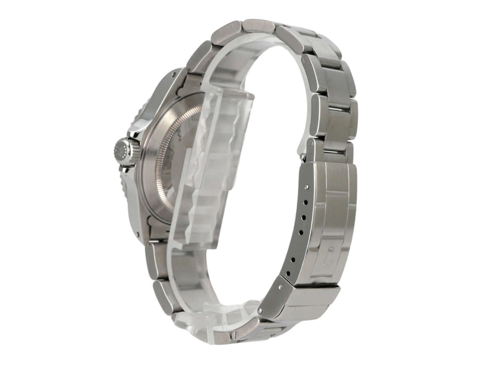 Rolex Submariner 40 Edelstahl 14060 seitliche Ansicht des Gehäuses und des Edelstahlbands