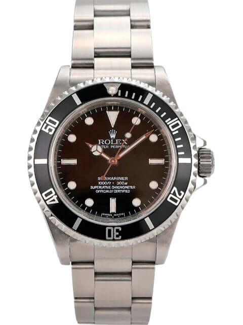 Rolex Submariner 40 Edelstahl 14060M mit schwarzem Zifferblatt und Edelstahlarmband, Wassertiefe bis 300 m