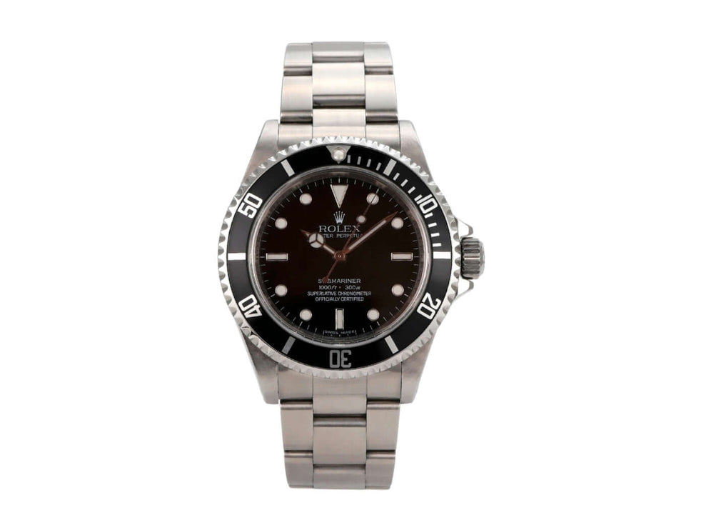 Rolex Submariner 40 Edelstahl 14060M mit schwarzem Zifferblatt und Oyster Armband