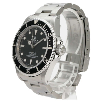 Rolex Submariner 40 Edelstahl 14060M, schwarze Lünette, Edelstahlarmband, Automatikwerk, schwarzes Zifferblatt
