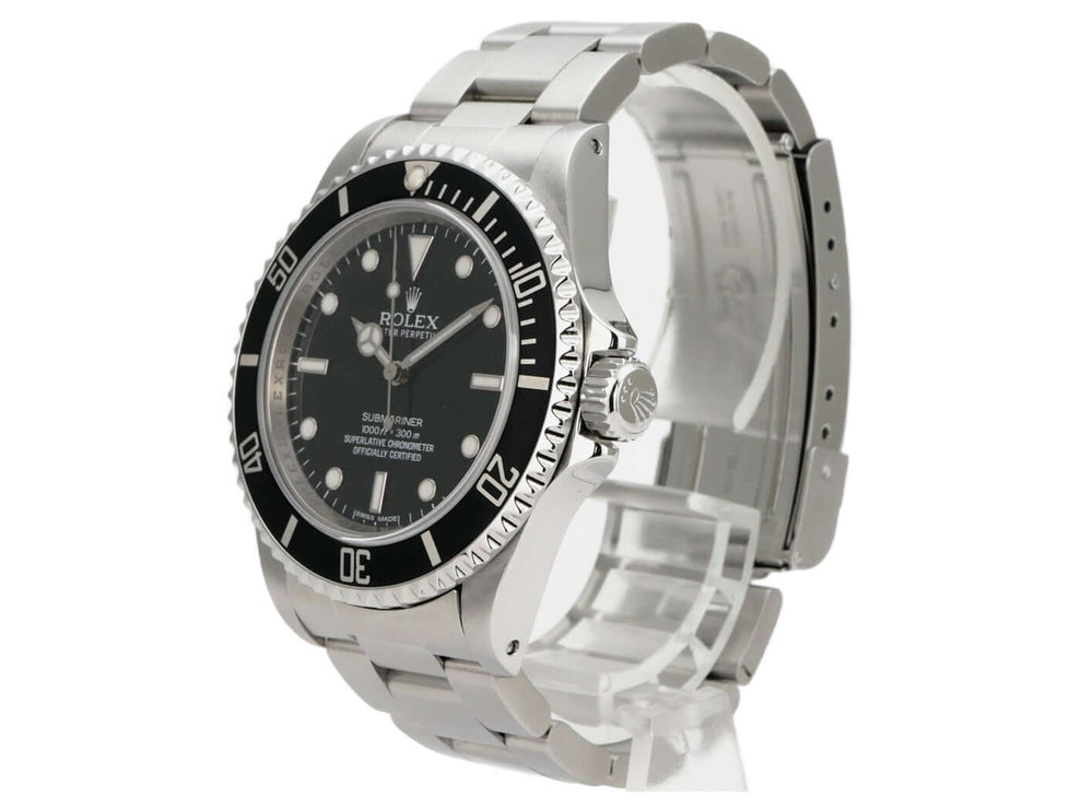 Rolex Submariner 40 Edelstahl 14060M, schwarze Lünette, Edelstahlarmband, Automatikwerk, schwarzes Zifferblatt
