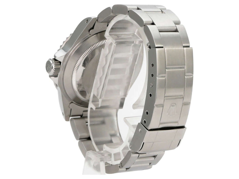 Rolex Submariner 40 Edelstahl 14060M mit Oyster-Armband, Gehäuseboden und Sicherheitsfaltschließe