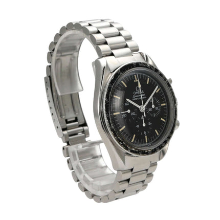 Omega Speedmaster Professional Moonwatch 145.022 mit Edelstahlgehäuse und schwarzem Zifferblatt