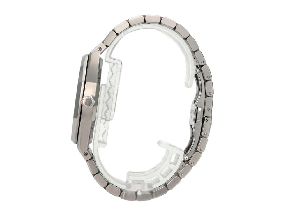 Audemars Piguet AP Royal Oak 15300ST.OO.1220ST.01 seitliche Ansicht des Edelstahlgehäuses und Armbands.