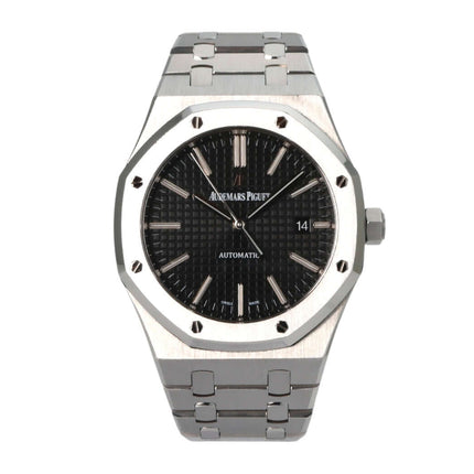 Audemars Piguet Royal Oak 15400ST Edelstahl Armband, schwarzes Zifferblatt, Automatikwerk, ikonisches Design 2013 Modell