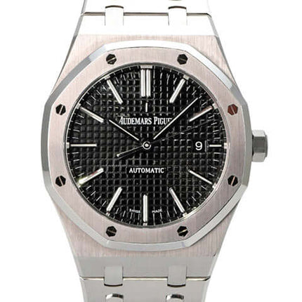 Audemars Piguet AP Royal Oak 15400ST.OO.1220ST.01 mit Edelstahl-Gehäuse und schwarzem Zifferblatt
