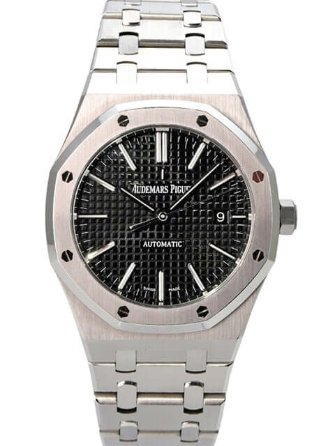Audemars Piguet AP Royal Oak 15400ST.OO.1220ST.01 mit Edelstahl-Gehäuse und schwarzem Zifferblatt