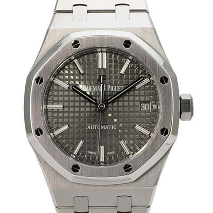 Audemars Piguet Lady Royal Oak 15450ST.OO.1256ST.02 Edelstahlarmband, graues Zifferblatt, Automatikwerk