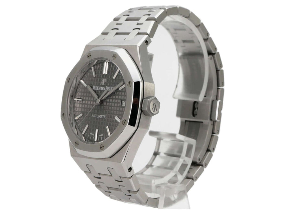 Audemars Piguet Lady Royal Oak 15450ST.OO.1256ST.02, Edelstahlarmband, graues Zifferblatt, Automatik