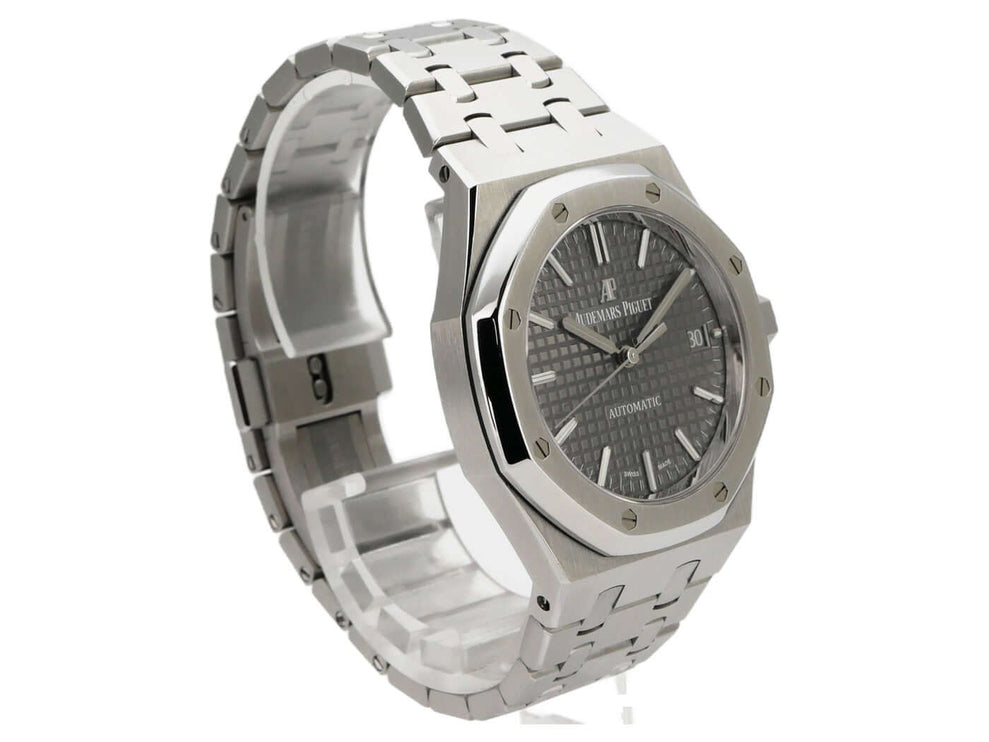 Audemars Piguet Lady Royal Oak 15450ST.OO.1256ST.02 Damenarmbanduhr aus Edelstahl mit grauem Zifferblatt