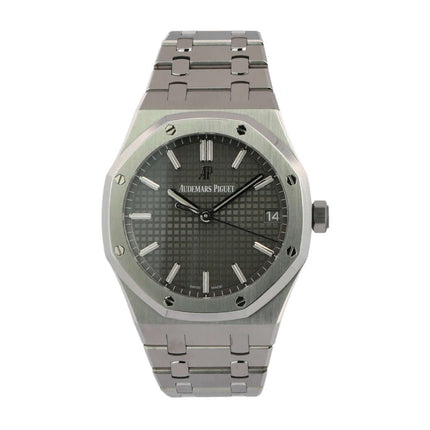 Audemars Piguet AP Royal Oak Ref. 15500ST.OO.1220ST.02 Edelstahl, graues Zifferblatt, poliert, satiniert, 41 mm Gehäuse, Automatikwerk.