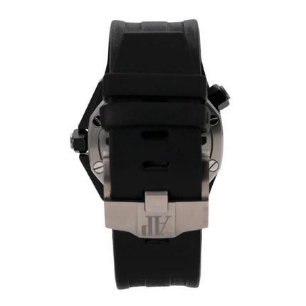 Audemars Piguet Royal Oak Offshore Diver Ceramic 15707CE.OO.A002CA.01 mit schwarzem Kautschukband und Titan Dornschließe.