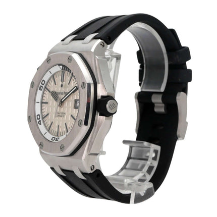 Audemars Piguet Royal Oak Offshore Diver 15710ST.OO.A002CA.02 aus Edelstahl mit schwarzem Kautschukarmband