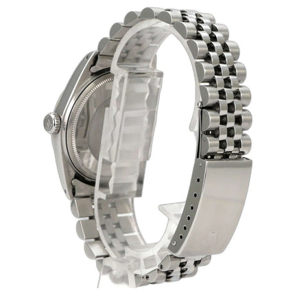 Rolex Datejust 36 Silber 1601 Jubile-Band, Edelstahlgehäuse und Jubile-Band, Seitenansicht