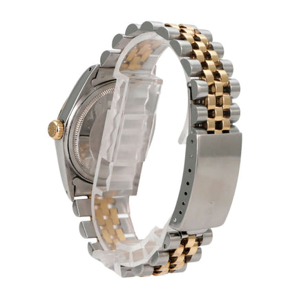 Rolex Datejust 36 Edelstahl Gelbgold 16013 Stahl Jubile Diamant mit Jubilearmband und Faltschließe