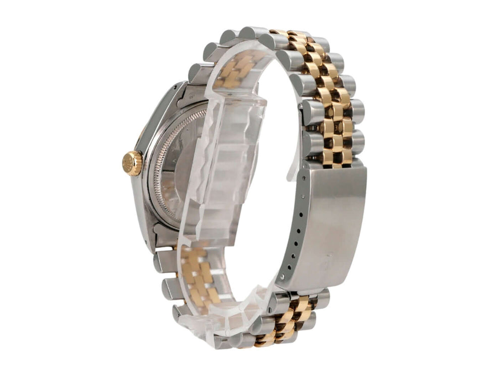 Rolex Datejust 36 Edelstahl Gelbgold 16013 Stahl Jubile Diamant mit Jubilearmband und Faltschließe
