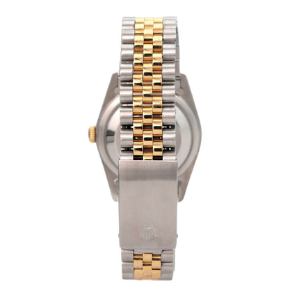Rolex Datejust 36 Edelstahl Gelbgold 16233 - Blick auf das Armband aus Edelstahl und Gelbgold.