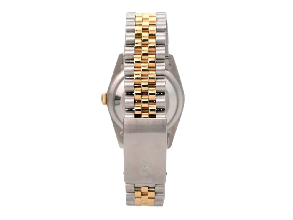 Rolex Datejust 36 Edelstahl Gelbgold 16233 - Blick auf das Armband aus Edelstahl und Gelbgold.