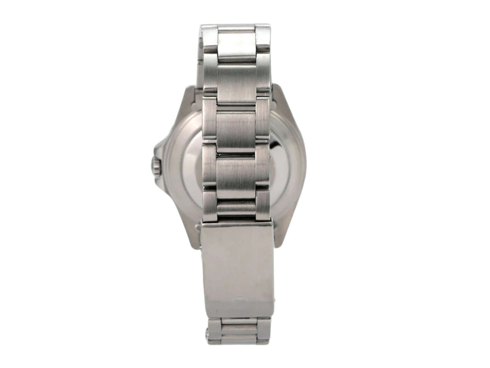 Rolex Explorer II Ref. 16570 Zifferblatt Schwarz, Ansicht des Edelstahlarmbands von hinten.