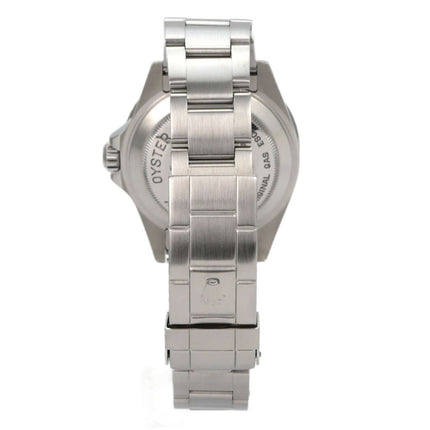 Rolex Sea-Dweller 16600 aus Edelstahl mit Oyster-Armband, Rückansicht der Taucheruhr