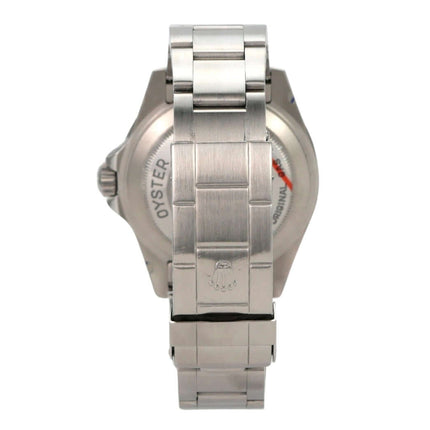 Rolex Sea-Dweller 16600 Ansicht der Gehäuserückseite mit Oyster Armband aus Edelstahl