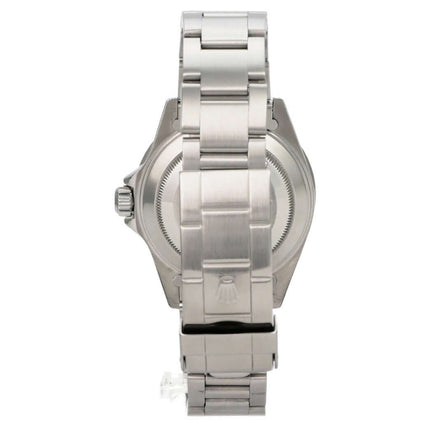 Rolex Submariner Date 16610 Edelstahl, Rückansicht mit Oyster-Armband und Gehäuse aus 1999