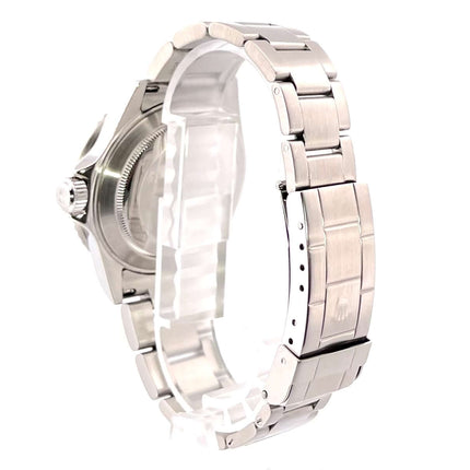 Rückansicht des Rolex Submariner Date 16610 Edelstahl Armbands mit Faltschließe