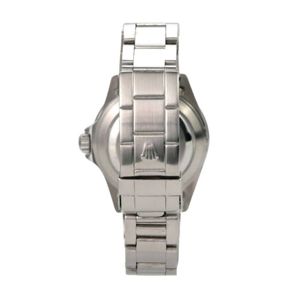 Rolex Submariner Date 16610 Rückansicht des Edelstahlgehäuses und Armbands.