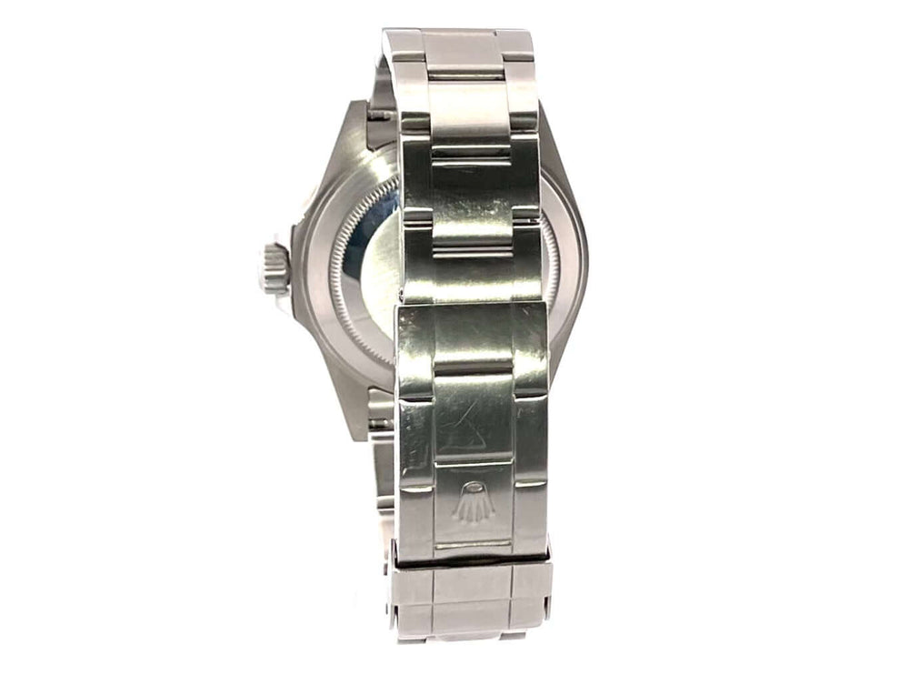 Rückansicht des Rolex Submariner Date LV Ref. 16610LV aus Edelstahl mit poliertem und satiniertem Oysterband und Sicherheitsfaltschließe