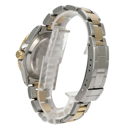 Rolex Submariner Date 16613 Edelstahl Gelbgold Schwarz, Rückansicht mit Oyster-Armband