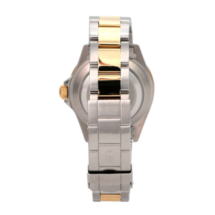 Rolex Submariner Date 16613 Edelstahl Gelbgold Schwarz Armbandansicht mit Edelstahl und Gelbgold.