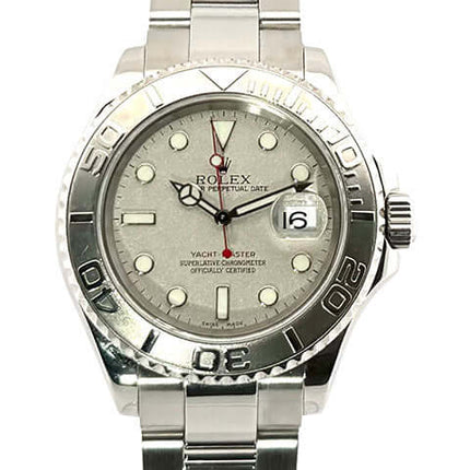 Rolex Yacht-Master 40 Edelstahl Platin 16622 aus 2005 mit Platin Lünette und Oyster Armband