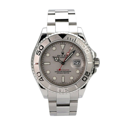 Rolex Yacht-Master 40 Edelstahl Platin 16622 mit Platin Zifferblatt und drehbarer Lünette